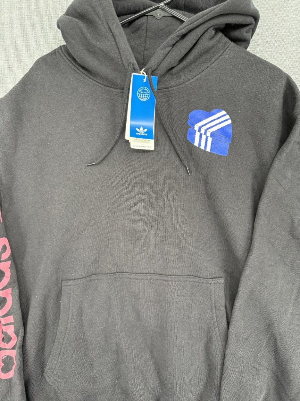 Adidas Originals Heart Box Trefoil Hoodie Pullover Mens XL NWT
